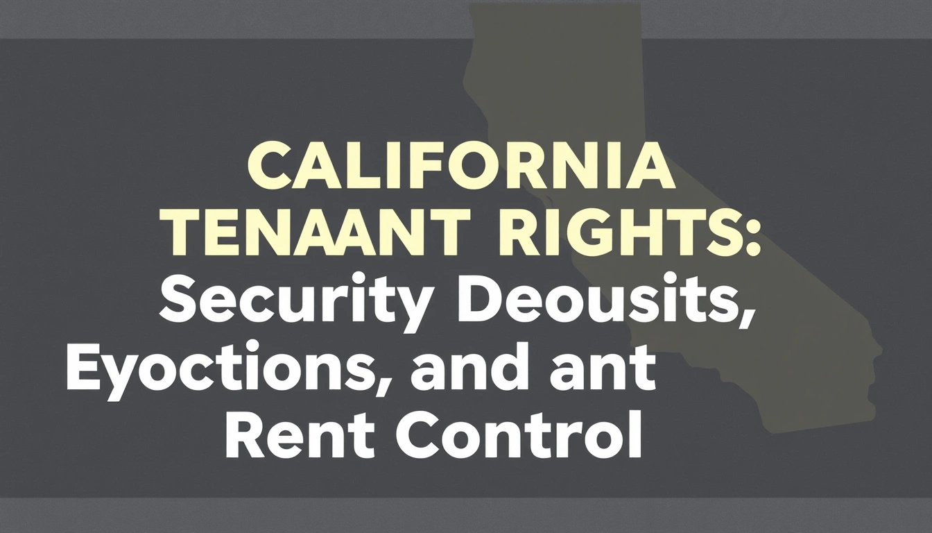 California Tenant Rights: Security Deposits, Evictions, and Rent Control California Tenant Rights: Security Deposits, Evictions, and Rent Control