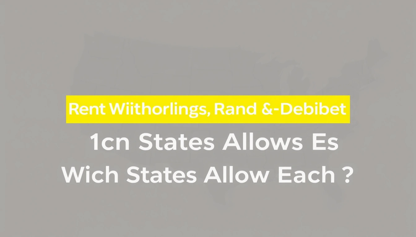 Rent Withholding and Repair-and-Deduct: Which States Allow Each
